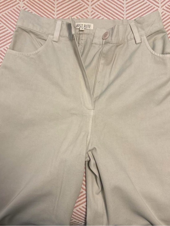 First Rite Pants - First Rite Off-White Trousers